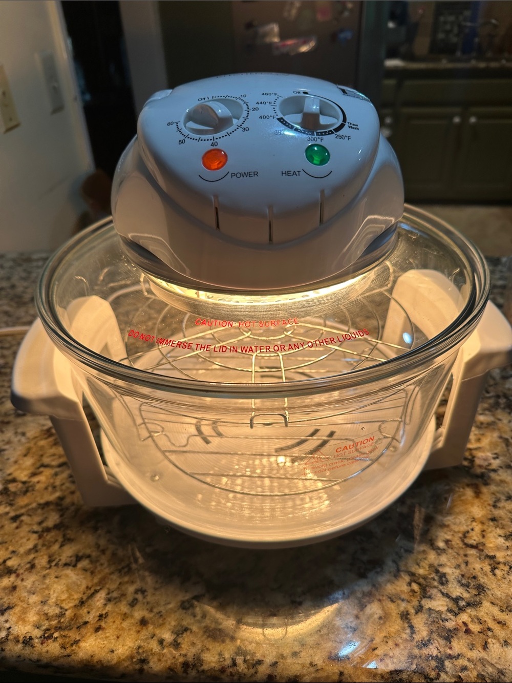 White Air Fryer Halogen Countertop Oven - White